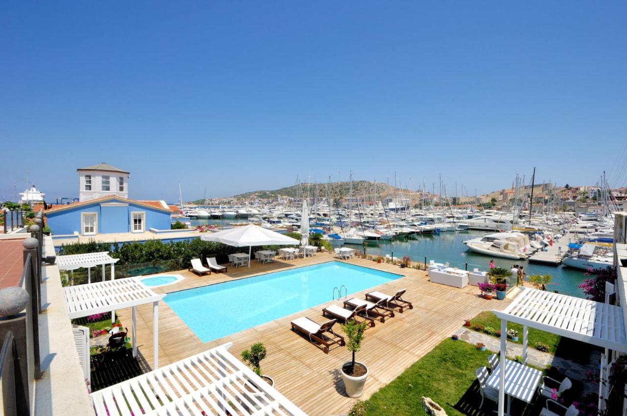 Cesme Marina Konukevi Exteriör bild